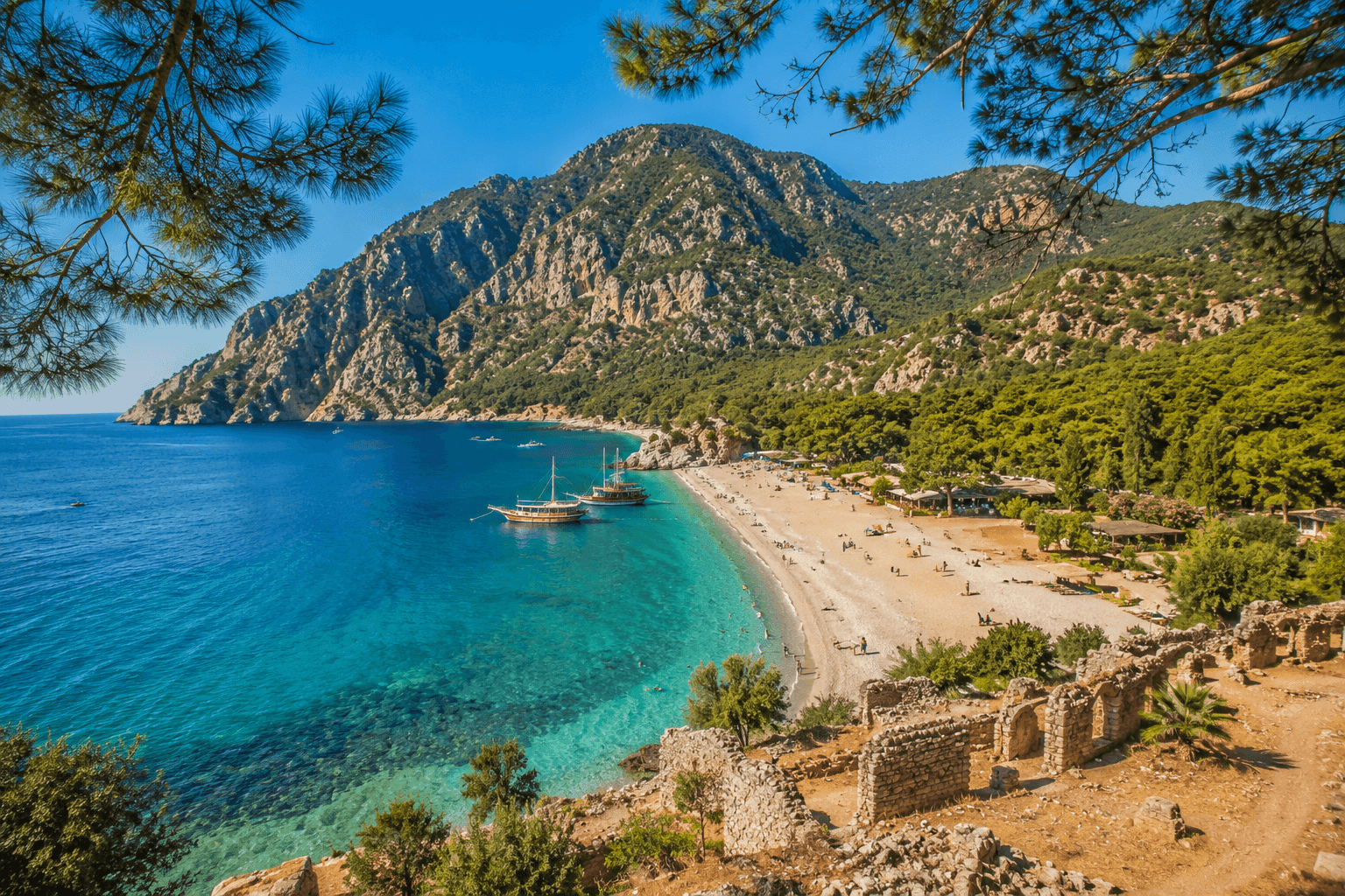 Kemer hajókirándulás